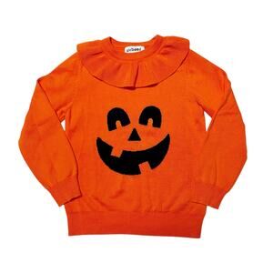Girlhood Little Stocking Co Pumpkin Halloween Sweater Size 6/7
